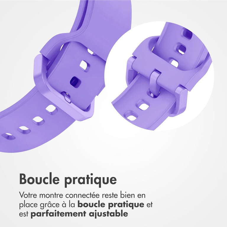 imoshion Bracelet silicone pour Samsung Galaxy Fit 3 - Lilas - Neuf