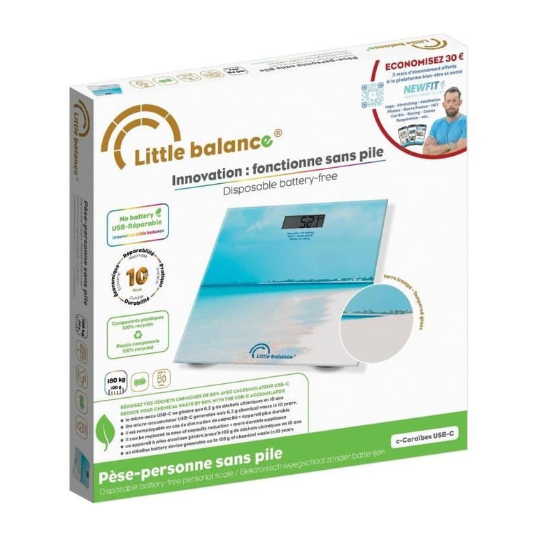 Pèse personne LITTLE BALANCE USB C Caraïbes - vue 6