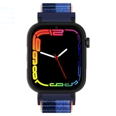 DCU Tecnologic Smartwatch KIDS PRO GPS e videochiamata cinturino in tessuto nero/blu
