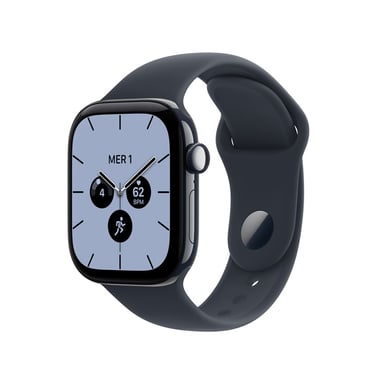 Apple Watch Serie 12 (GPS + Cellular) Boitier de 46 mm en Céramique Bleu nuit avec bracelet sport Bleu marine - S/M