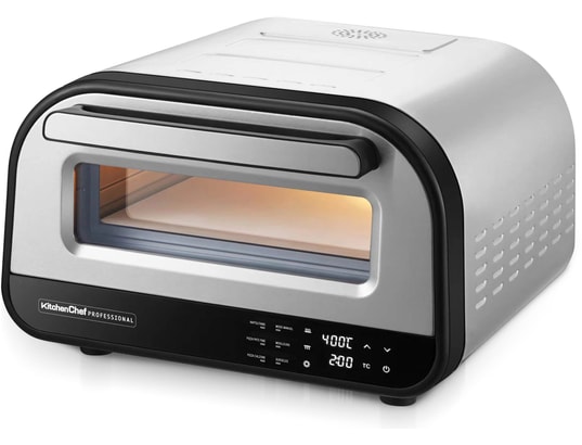 Four À Pizza Kitchen Chef PIZZA.PRO1700 – 1700W, Pierre À Cuire 32cm - vue 5
