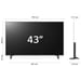 LG QNED 43QNED756RA.API Televisor 109,2 cm (43'') 4K Ultra HD Smart TV Wifi Azul