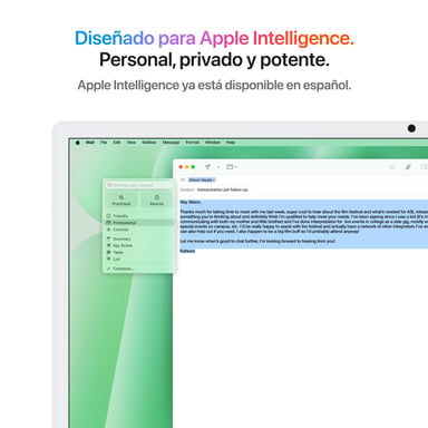 Apple iMac Apple M M4 59,7 cm (23,5'') 4480 x 2520 pixel PC All-in-One 16 GB 256 GB SSD macOS Sequoia Wi-Fi 6E (802.11ax) Verde