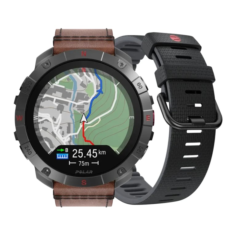 Montre connectée POLAR Grit X2 Pro Titan GPS double fréquence Verre de Autonomie jusqu'à