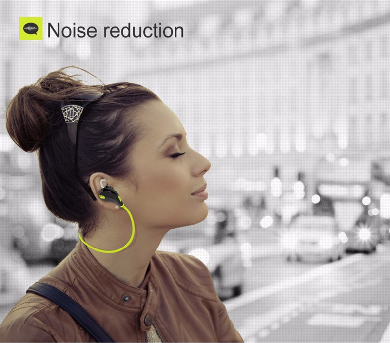 Ecouteurs Bluetooth Sport pour Smartphone Sans Fil Bouton Son Kit Main Libre INTRA-AURICULAIRE Universel (NOIR)