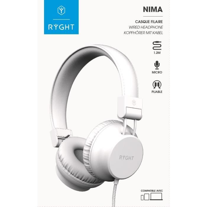 Casque filaire RYGHT NIMA nacré - vue 4