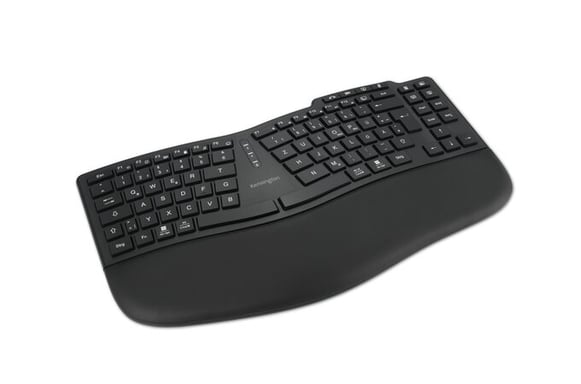 Kensington Pro Fit Ergo KB675 EQ TKL clavier maison/bureau USB + RF Wireless + Bluetooth QWERTZ Allemand Noir