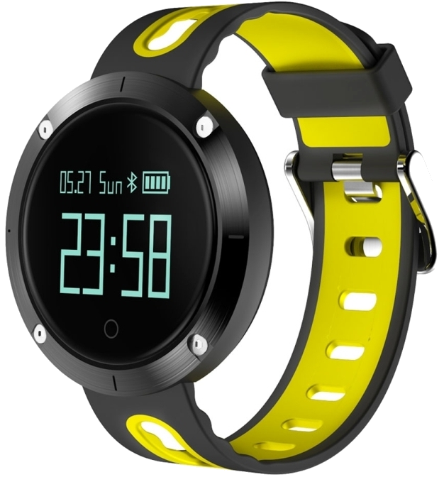 Montre Connectée Sport Etanche IP68 Cardio iOs Android OLED Jaune YONIS