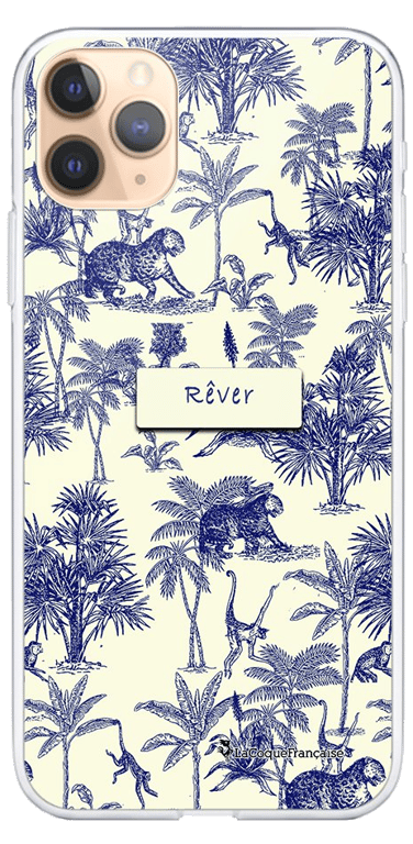 LaCoqueFrançaise Coque Apple iPhone 11 Pro Max silicone transparente Motif Botanic Rêve ultra resist