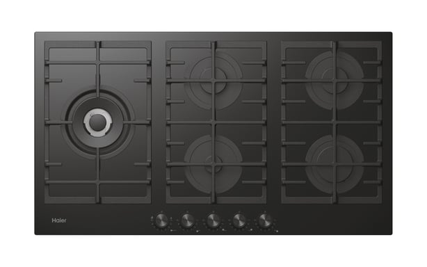 Haier I-Move Series 6 HAVG9WL38WPB Negro Integrado 90 cm Gas 5 zona(s)