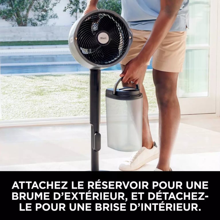Ventilateur Brumisateur Shark FA300EU – 5 Vitesses, Autonomie 24h - vue 2