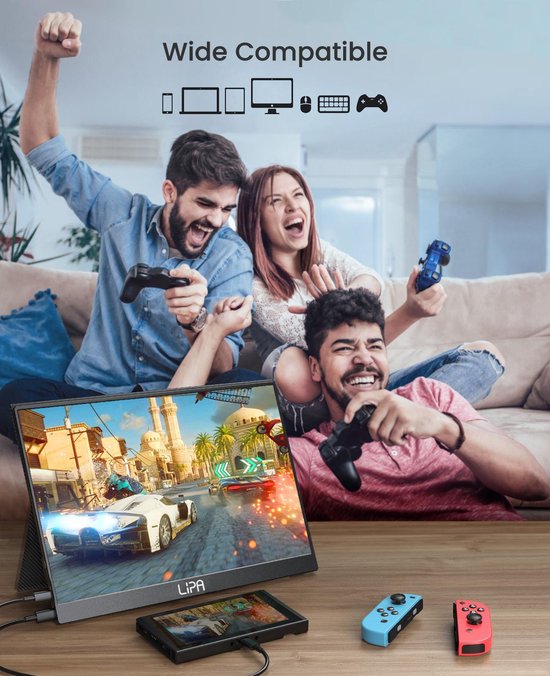 Lipa HDR 50 moniteur portable 2K 13.3 Écran portable Moniteur portable Écran Écran d'ordinateur HDMI 2x USB C Neuf - vue 3