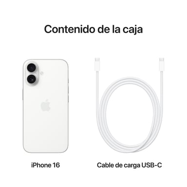 iPhone 16 (5G) 128 Go, Blanc, Débloqué