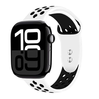 Crong Pulsera para Apple Watch 38 / 42mm Duo Sport Ultraligera Resistente Noir / Blanc