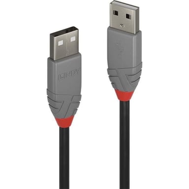 LINDY Câble USB 2.0 type A / A - Anthra Line - 1m