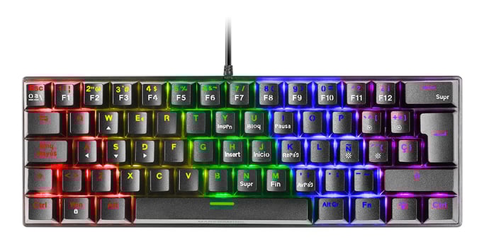 MARS GAMING MK60 Teclado Gamer Mecánico RGB