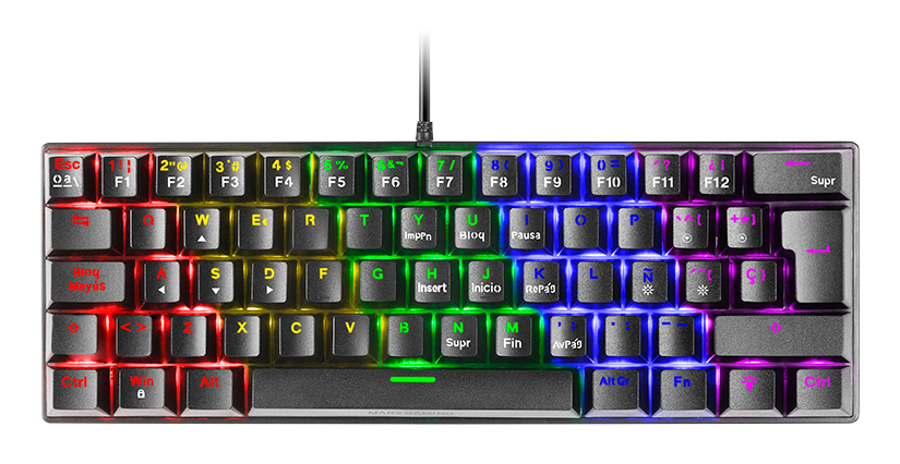 Mars Gaming MK60 clavier Jouer USB AZERTY Français Neuf - vue 4