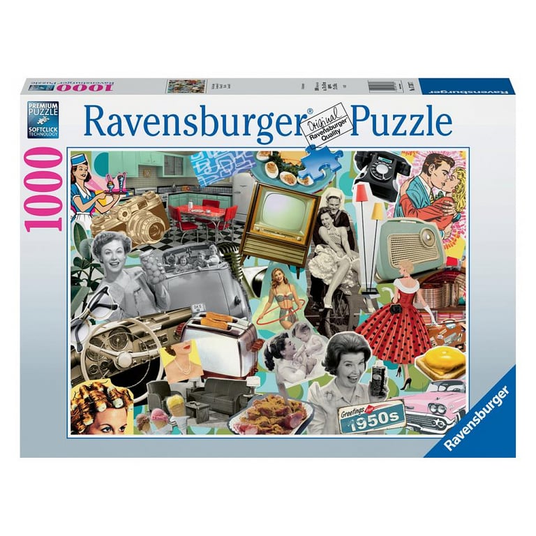 Puzzle Ravensburger 1000 pièces Voyage dans les années 50 Neuf - vue 1