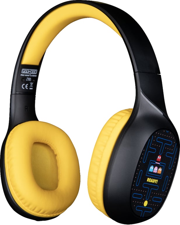 Écouteur sans fil PAC Pac Man Jaune Véritables écouteurs Intra auriculaire