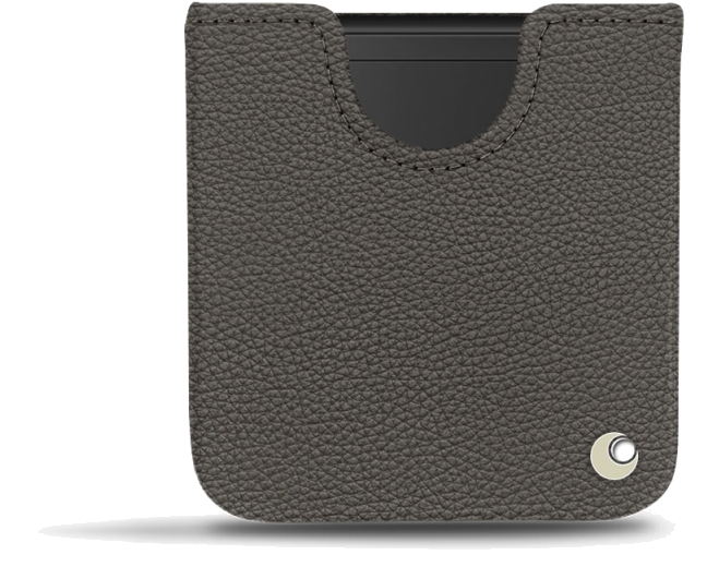 Pochette cuir Samsung Galaxy Z Flip - PochetteGris