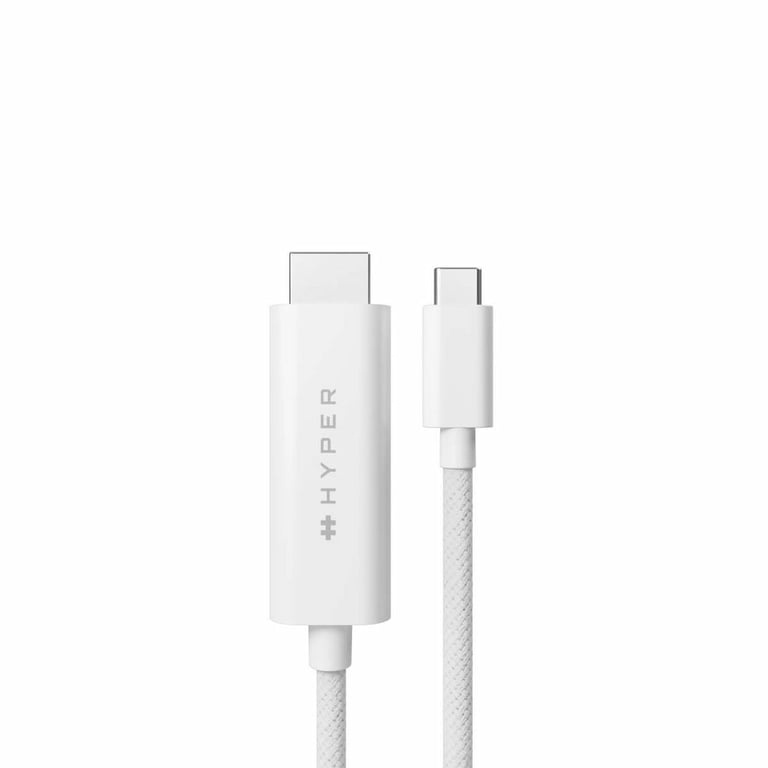 HYPER HD6007WHGL câble HDMI 2 5 USB C HDMI Type A Standard - vue 4