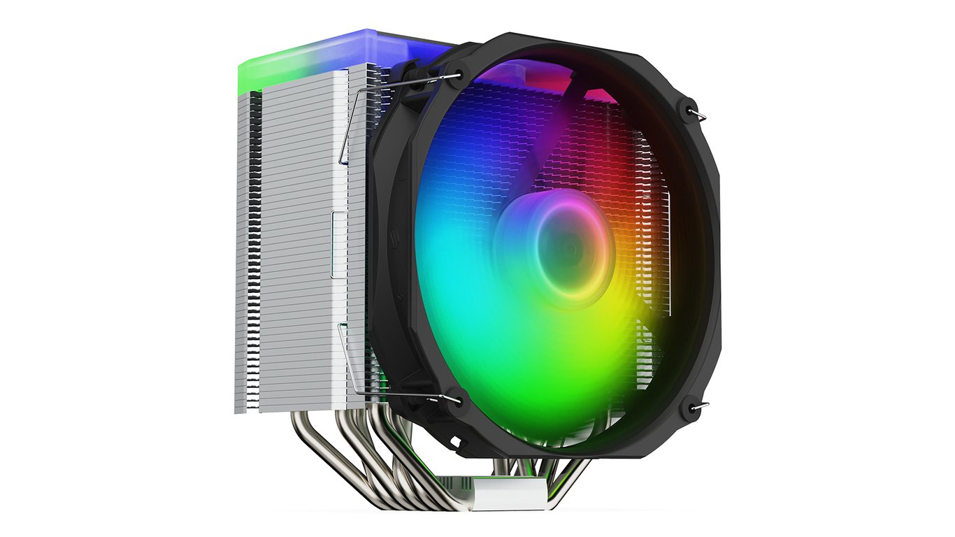 SilentiumPC Fortis 5 ARGB Processeur Refroidisseur d'air 14 cm Acier Neuf - vue 3