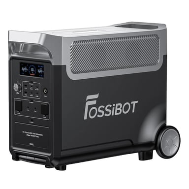 FOSSiBOT F3600 Pro Power Station portatile, batteria LiFePO4 da 3840 Wh, espansione massima 11520 Wh, uscita CA elevata da 3600 W, ricarica solare massima 2000 W, UPS, controllo tramite app.