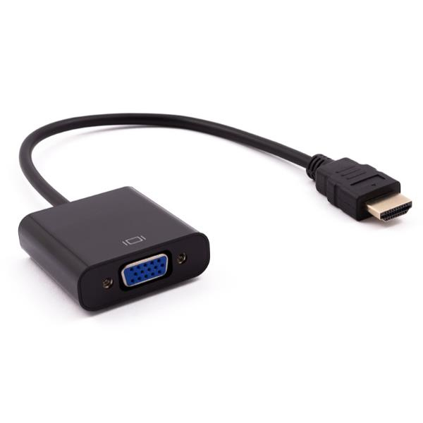 NILOX Adaptateur HDMI vers VGA  NXADAP01 Noir 15 cm
