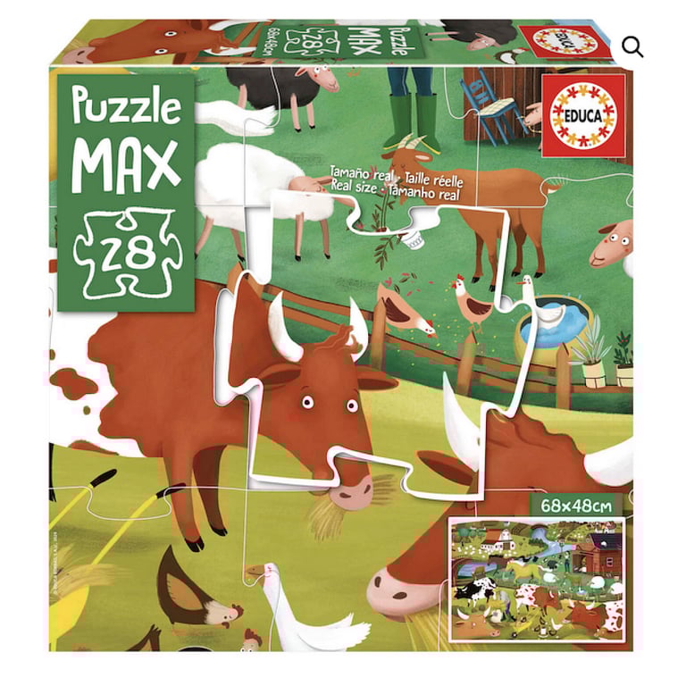 Puzzle Max 28 Pièces La Ferme avec Illustrations de Kasandra Neuf