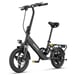 Vélo électrique pliable HillMiles Mile 1 250 W, batterie 36 V 10,4 Ah, 14 pouces