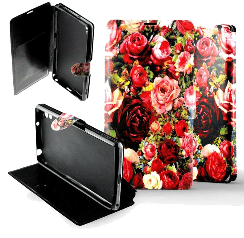 Etui Folio compatible Bouquet de roses Sony Xperia Z2