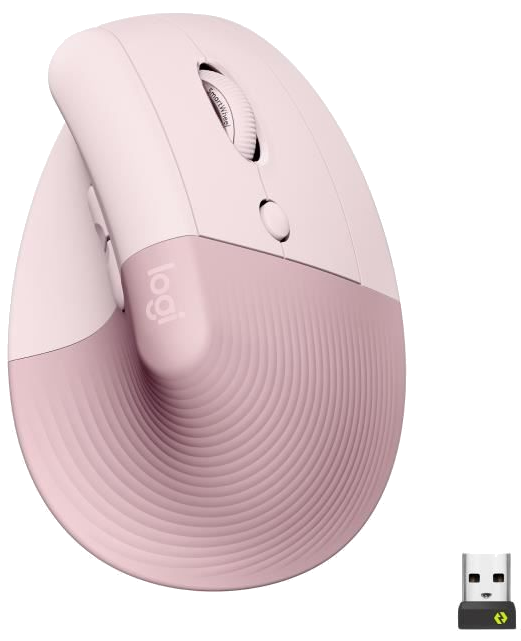 Souris Sans Fil Logitech Lift Ergonomique Verticale, Bluetooth ou récepteur USB Logi Bolt, Silencieu