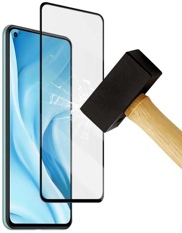 Film verre trempé 4D Noir compatible Xiaomi Mi 11 Lite