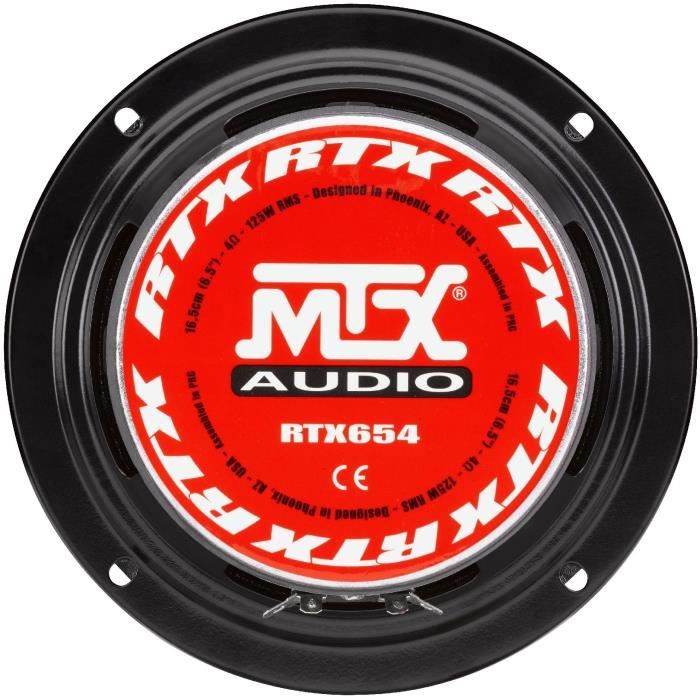 Haut-Parleur MTX RTX654 – 16.5cm, 125W RMS, 97dB - vue 3