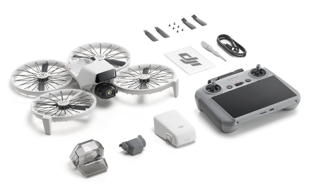 DJI Flip 4 rotores Cuadricóptero 48 MP 3840 x 2160 Pixeles 3110 mAh Negro, Blanco