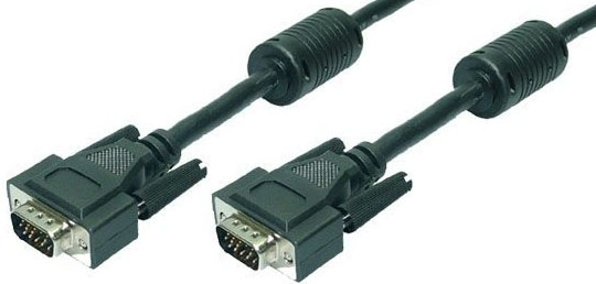 LogiLink 3m VGA câble VGA VGA (D-Sub) Noir