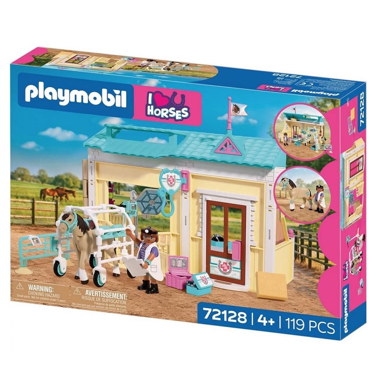 PLAYMOBIL I love horses 72128 Clinique vétérinaire et cheval - vue 3