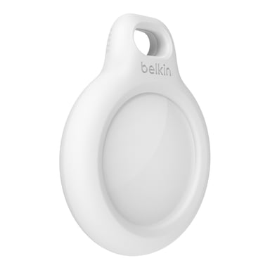 Anneau de protection avec attache en métal pour AirTag, Blanc