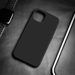 Custodia in morbido gel di silicone per Apple iPhone 13, nero satinato