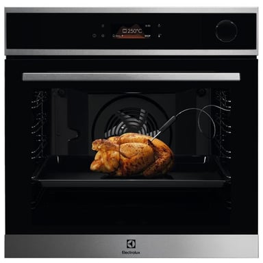 ELECTROLUX EOC8P29X - Four Pyrolyse - 72 L - Série 700 PRO SteamCrisp - 9 Modes de Cuisson - 154 Recettes - Vapeur 25% - Préchauffage Rapide - Velvet Closing - Inox Anti-trace