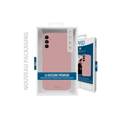 JAYM - Coque Silicone Premium Rose Sable pour Samsung Galaxy S23 Ultra -100% Silicone et Microfibre - Renforcée et Ultra Doux