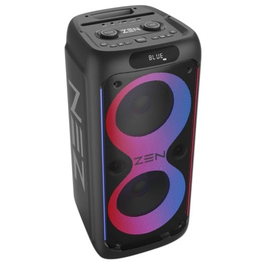 Enceinte Portable Bluetooth Rings – 600W PMPO, LED RGB, Microphone - vue 3