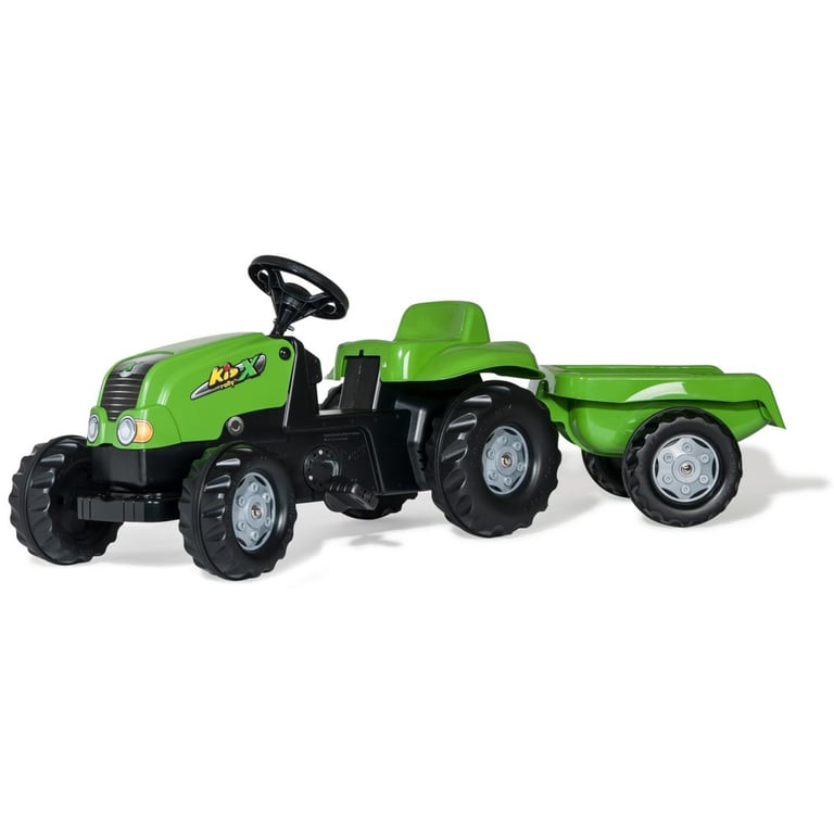 Tracteur à Pédales Rolly Toys rollyKid X avec Remorque pour Enfants de 2½ à Neuf