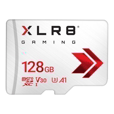PNY XLR8 - Scheda di memoria flash - 128 GB - A2 / Classe video V30 / UHS -I U3 / Class10 - MicroSDXC UHS -I