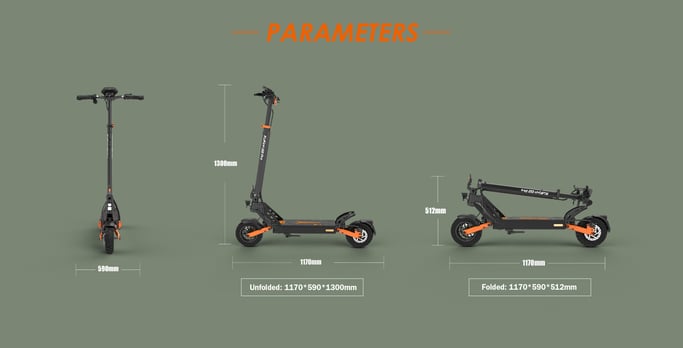 Trottinette électrique pliable KUKIRIN G2 Pro (ABE), batterie 48 V 15,6 Ah, 20 km/h