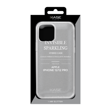 Guscio ibrido scintillante invisibile per Apple iPhone 12/12 Pro, trasparente