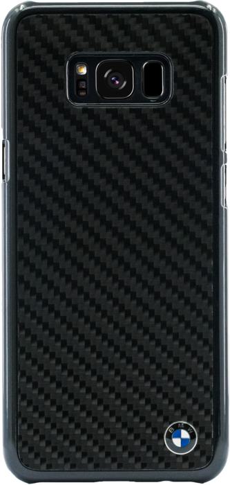 BMW Coque carbone véritable pour Samsung Galaxy S8+, Noir