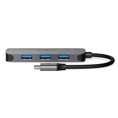 Nedis CCGB64220GY01 hub & concentrateur USB 3.2 Gen 1 (3.1 Gen 1) Type-C 5000 Mbit/s Gris