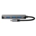 Nedis CCGB64220GY01 hub & concentrateur USB 3.2 Gen 1 (3.1 Gen 1) Type-C 5000 Mbit/s Gris