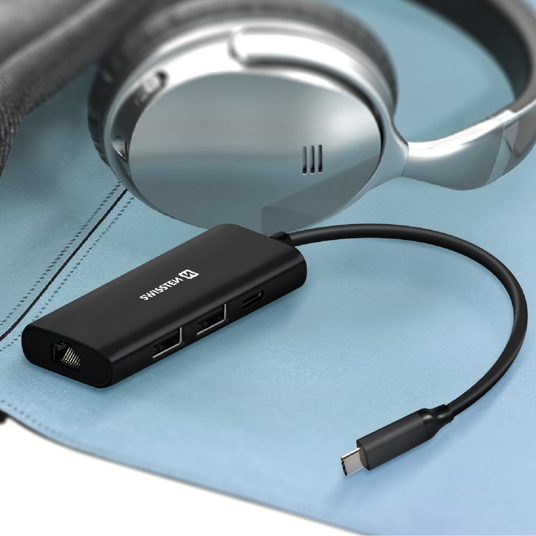 Hub USB C vers Ethernet + HDMI + USB C + USB + Lecteur Carte Neuf - vue 3
